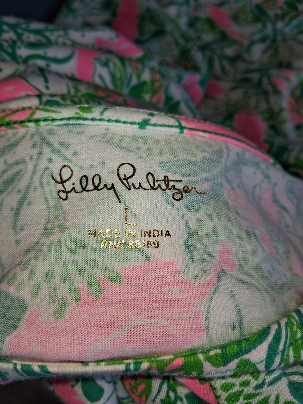 Lilly Pulitzer Pink, Mint & Green Floral Tiered Scoop Midi Dress - Picture 9 of 9
